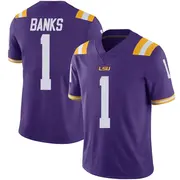 Limited Men's Sevyn Banks LSU Tigers Purple Vapor Untouchable Football College Jersey