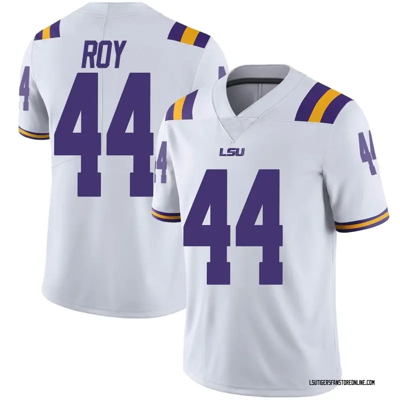 Limited Men's Slade Roy LSU Tigers White Football College Jersey