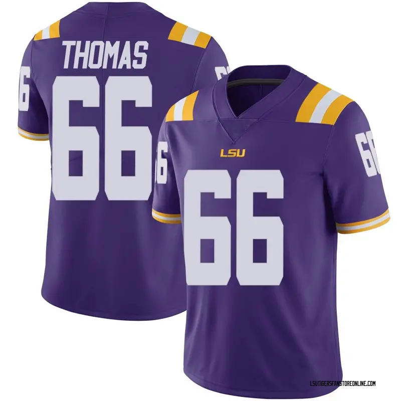 Limited Men's Solomon Thomas LSU Tigers Purple Vapor Untouchable Football College Jersey