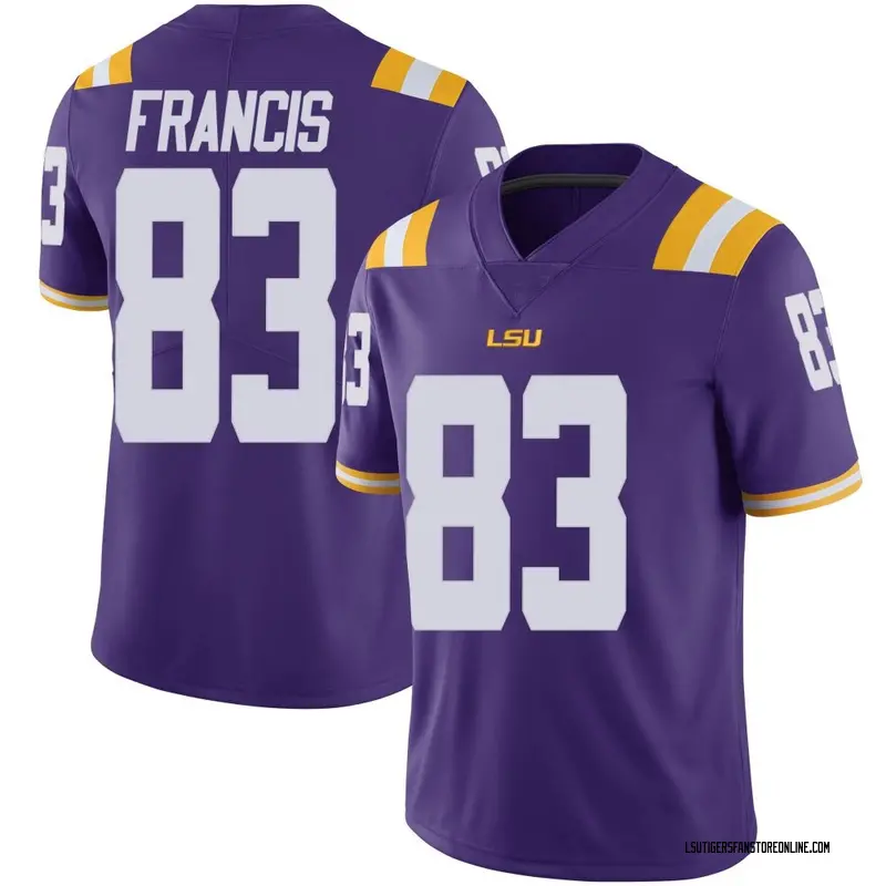 Limited Men's TaRon Francis LSU Tigers Purple Vapor Untouchable Football College Jersey