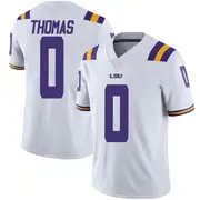 Limited Men's Zavion Thomas LSU Tigers White Football College Jersey