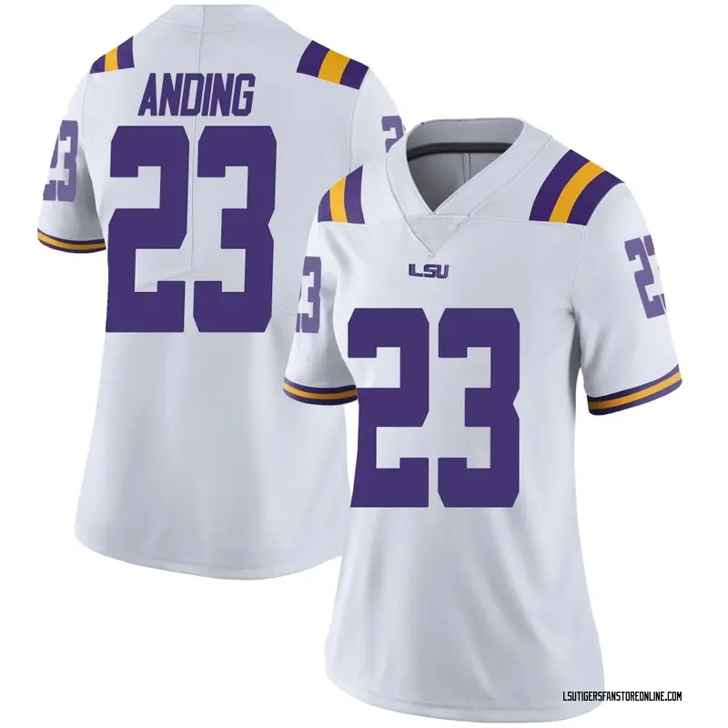 Limited Women's Aidan Anding LSU Tigers White Football College Jersey
