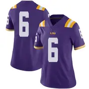 Limited Women's Barion Brown LSU Tigers Purple Football College Jersey