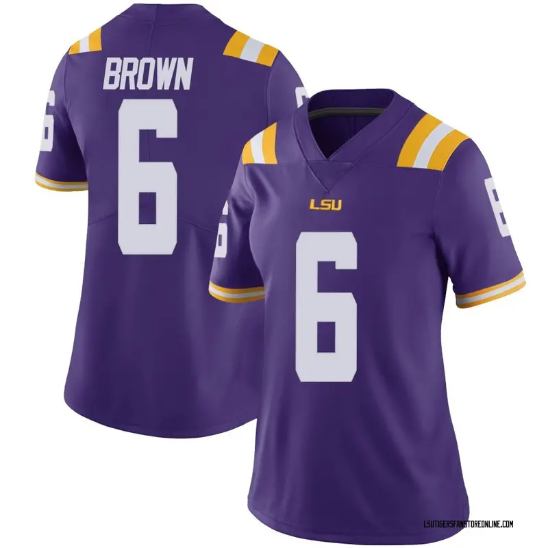 Limited Women's Barion Brown LSU Tigers Purple Vapor Untouchable Football College Jersey