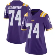 Limited Women's Braden Augustus LSU Tigers Purple Vapor Untouchable Football College Jersey