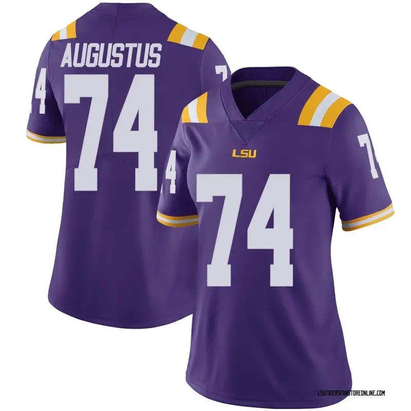 Limited Women's Braden Augustus LSU Tigers Purple Vapor Untouchable Football College Jersey