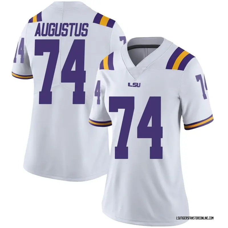 Limited Women's Braden Augustus LSU Tigers White Football College Jersey