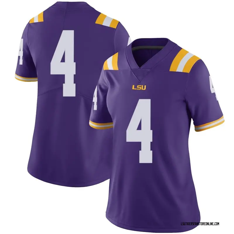 Limited Women's Bradyn Swinson LSU Tigers Purple Football College Jersey