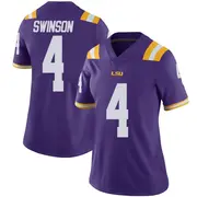 Limited Women's Bradyn Swinson LSU Tigers Purple Vapor Untouchable Football College Jersey