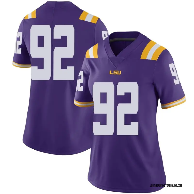 Limited Women's Brandon Brown LSU Tigers Purple Football College Jersey