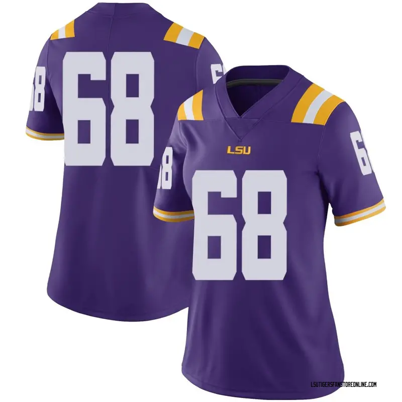 Limited Women's Brett Bordelon LSU Tigers Purple Football College Jersey