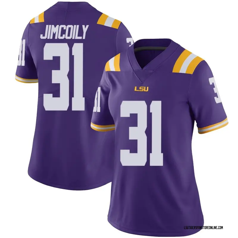 Limited Women's CJ Jimcoily LSU Tigers Purple Vapor Untouchable Football College Jersey