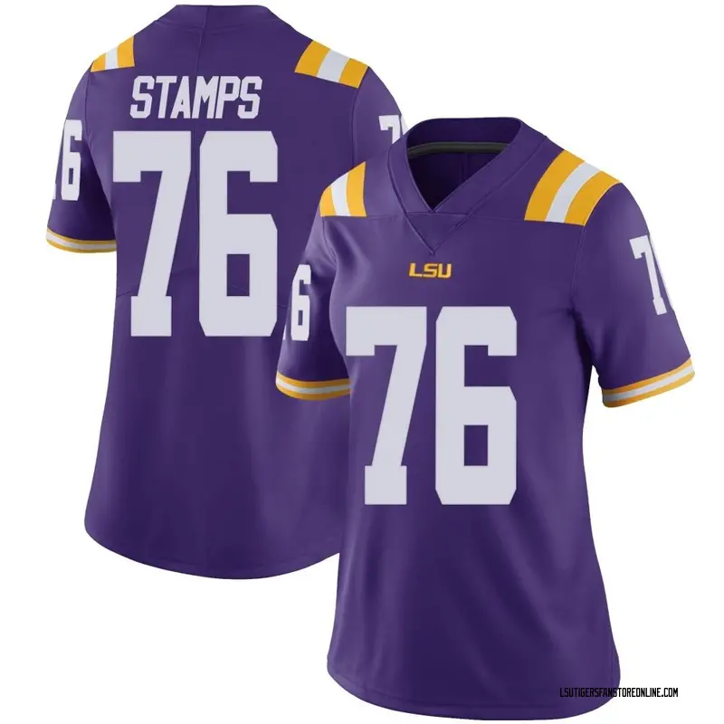 Limited Women's Christian Stamps LSU Tigers Purple Vapor Untouchable Football College Jersey