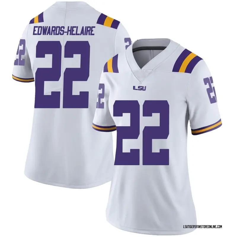 Limited Women's Clyde Edwards-Helaire LSU Tigers White Football College Jersey