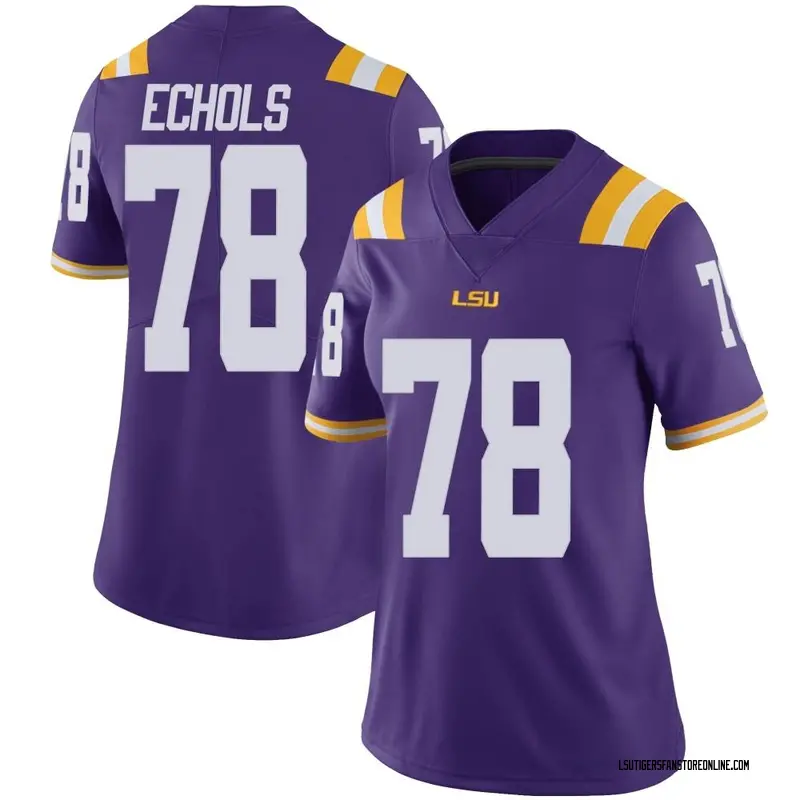Limited Women's Coen Echols LSU Tigers Purple Vapor Untouchable Football College Jersey