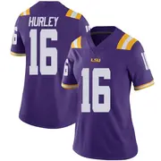 Limited Women's Colin Hurley LSU Tigers Purple Vapor Untouchable Football College Jersey