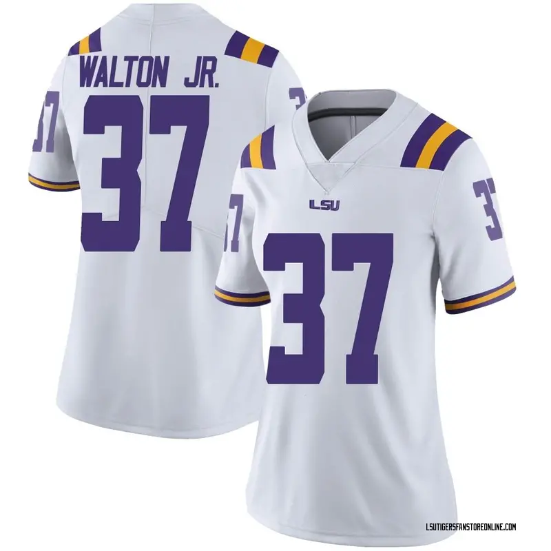 Limited Women's Craig Walton Jr. LSU Tigers White Football College Jersey