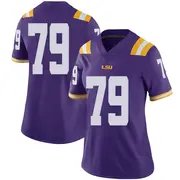 Limited Women's DJ Chester LSU Tigers Purple Football College Jersey
