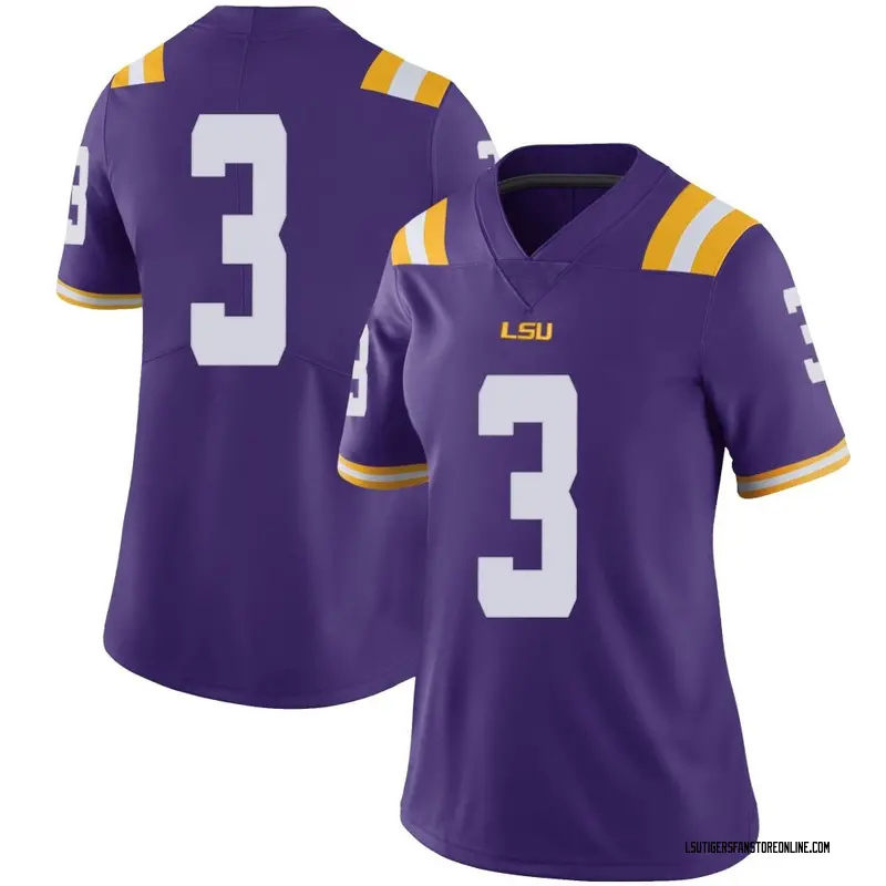 Limited Women's DJ Pickett LSU Tigers Purple Football College Jersey