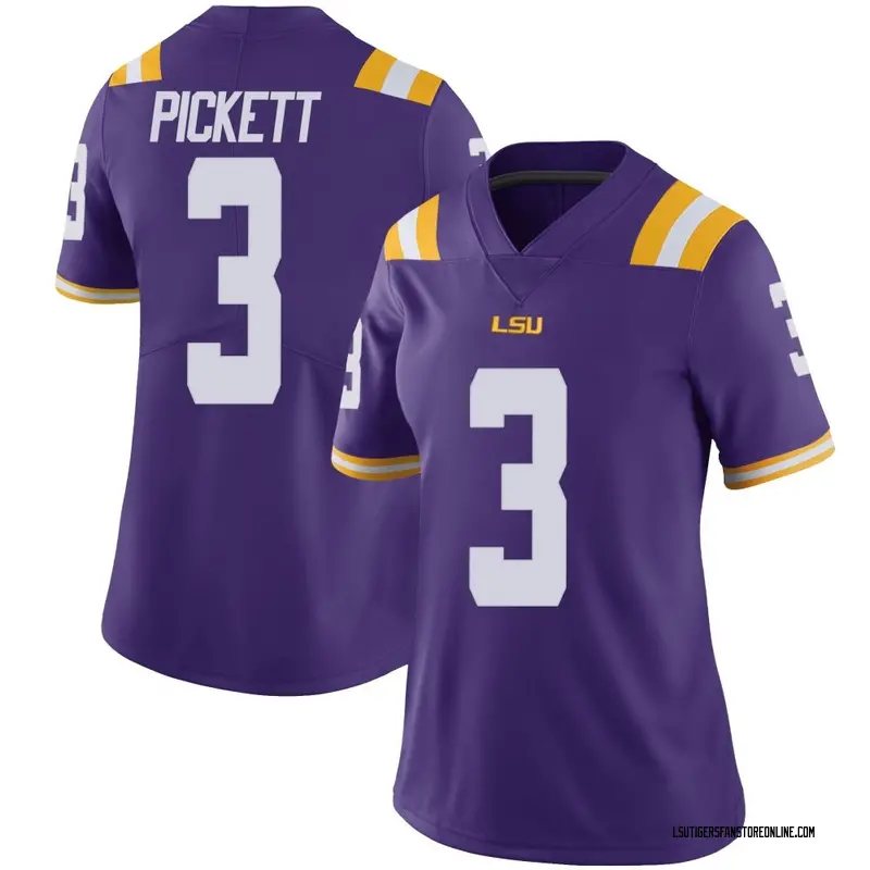 Limited Women's DJ Pickett LSU Tigers Purple Vapor Untouchable Football College Jersey