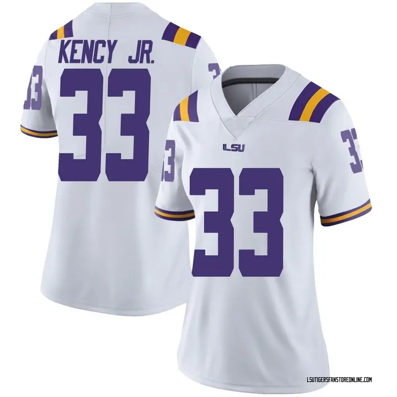 Limited Women's DK Kency Jr. LSU Tigers White Football College Jersey