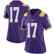 Limited Women's Damien Shanklin LSU Tigers Purple Football College Jersey