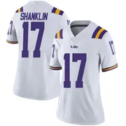 Limited Women's Damien Shanklin LSU Tigers White Football College Jersey