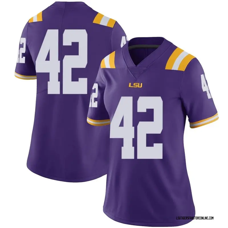 Limited Women's Davhon Keys LSU Tigers Purple Football College Jersey