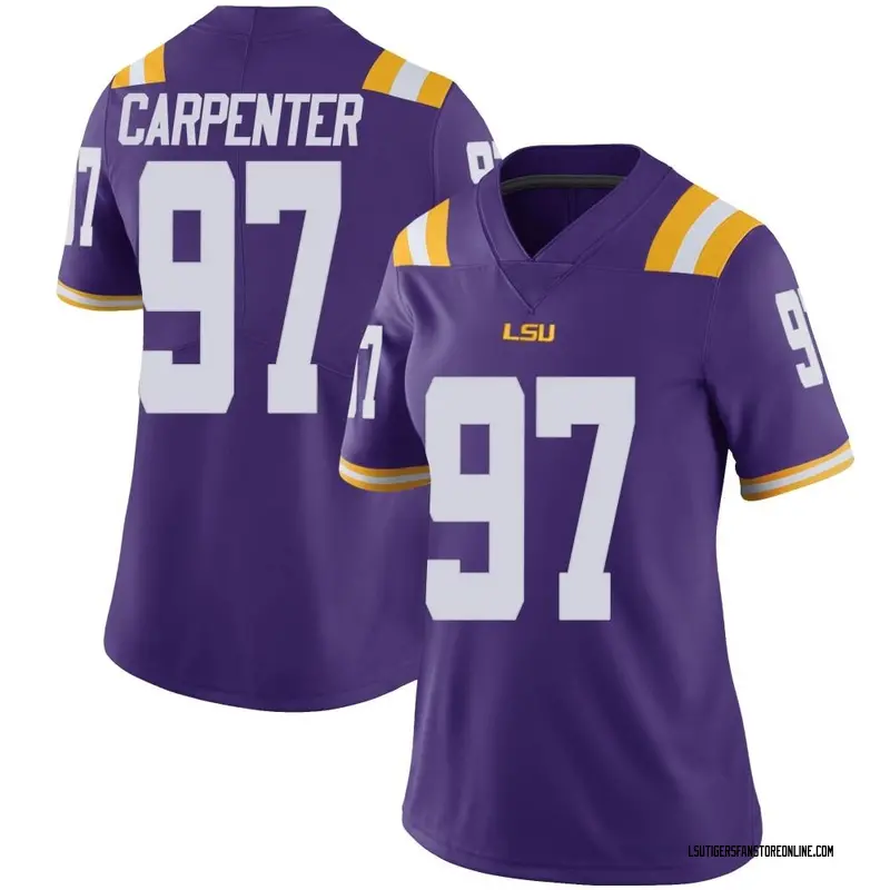 Limited Women's Dylan Carpenter LSU Tigers Purple Vapor Untouchable Football College Jersey