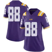 Limited Women's Evan Francioni LSU Tigers Purple Football College Jersey