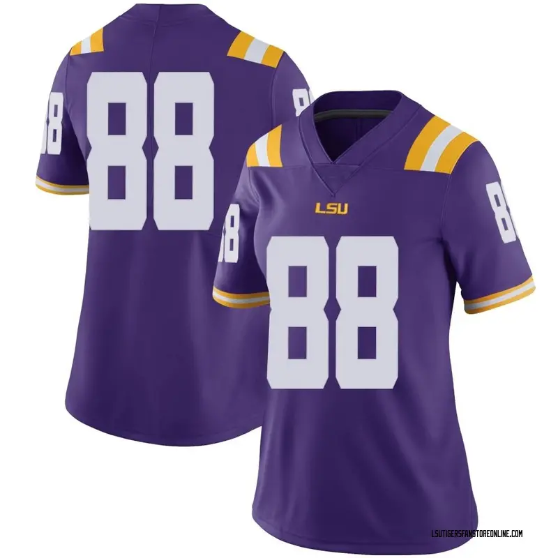 Limited Women's Evan Francioni LSU Tigers Purple Football College Jersey
