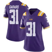 Limited Women's Everett Garard LSU Tigers Purple Vapor Untouchable Football College Jersey