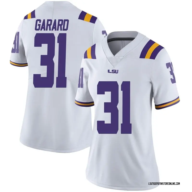 Limited Women's Everett Garard LSU Tigers White Football College Jersey
