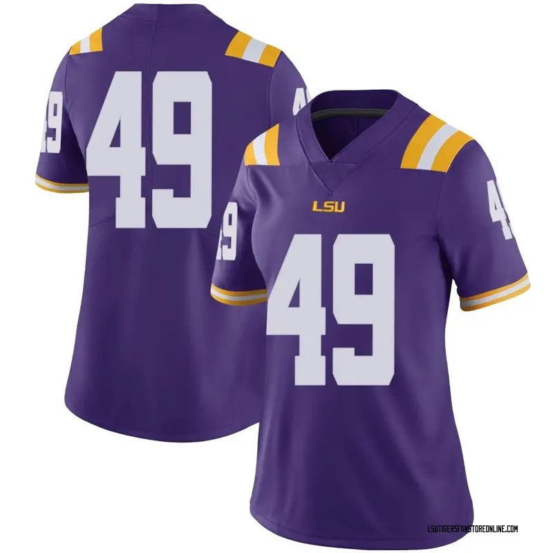 Limited Women's Gabe Leonards LSU Tigers Purple Football College Jersey