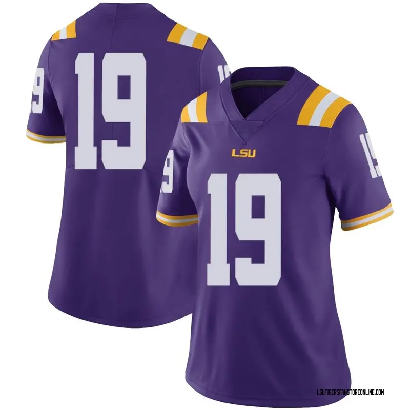 Limited Women's Gabriel Reliford LSU Tigers Purple Football College Jersey