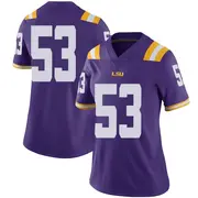 Limited Women's Hayes Fuqua LSU Tigers Purple Football College Jersey