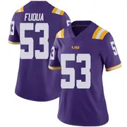 Limited Women's Hayes Fuqua LSU Tigers Purple Vapor Untouchable Football College Jersey