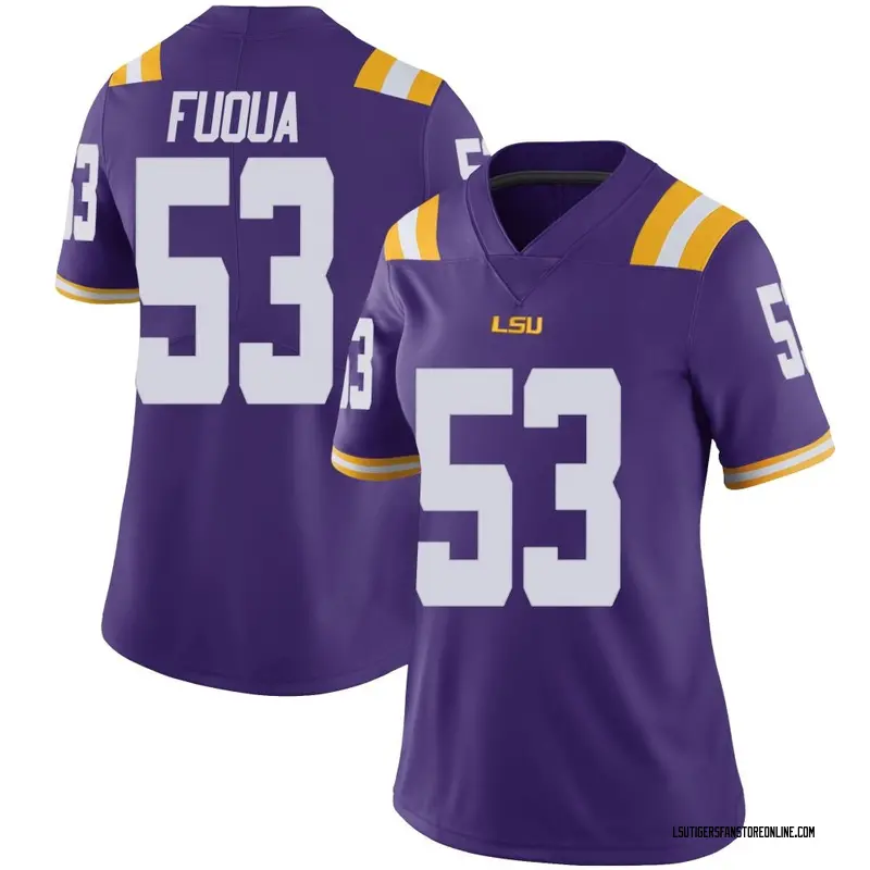 Limited Women's Hayes Fuqua LSU Tigers Purple Vapor Untouchable Football College Jersey