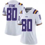 Limited Women's Isaiah Stone LSU Tigers White Football College Jersey