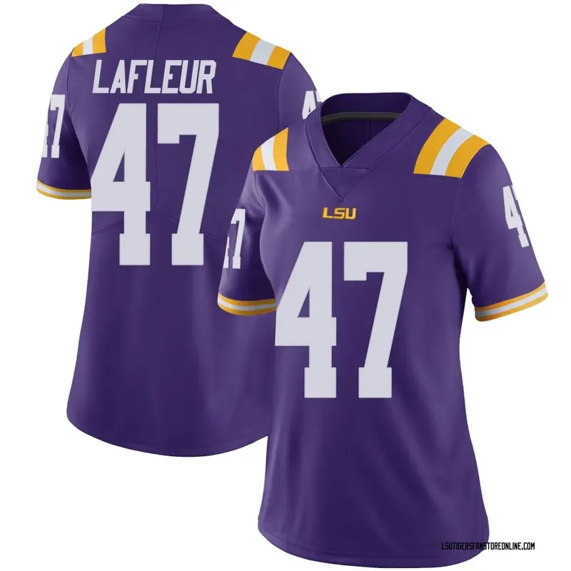 Limited Women's JD LaFleur LSU Tigers Purple Vapor Untouchable Football College Jersey