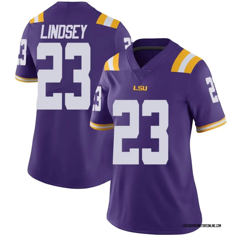 Limited Women's JT Lindsey LSU Tigers Purple Vapor Untouchable Football College Jersey