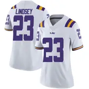 Limited Women's JT Lindsey LSU Tigers White Football College Jersey