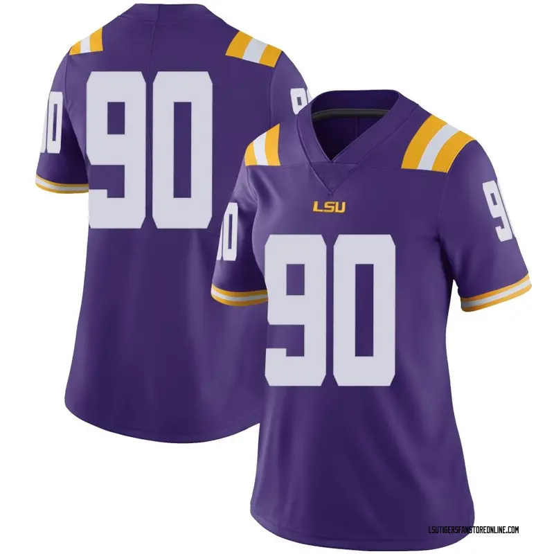 Limited Women's Jacobian Guillory II LSU Tigers Purple Football College Jersey