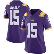 Limited Women's Jaiden Braker LSU Tigers Purple Vapor Untouchable Football College Jersey