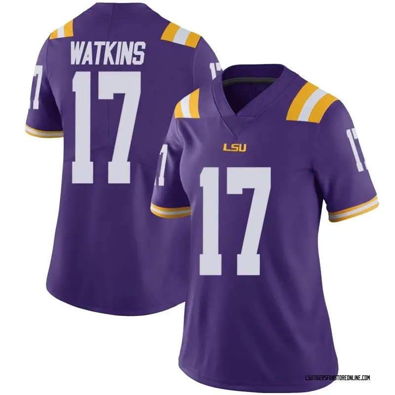 Limited Women's Jelani Watkins LSU Tigers Purple Vapor Untouchable Football College Jersey