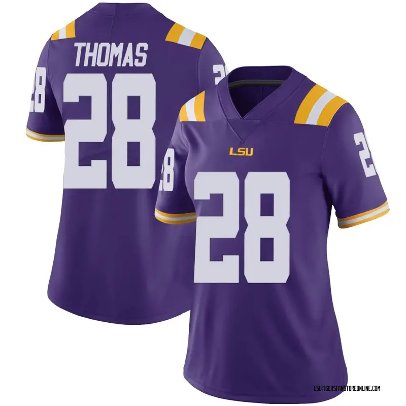 Limited Women's Jhase Thomas LSU Tigers Purple Vapor Untouchable Football College Jersey