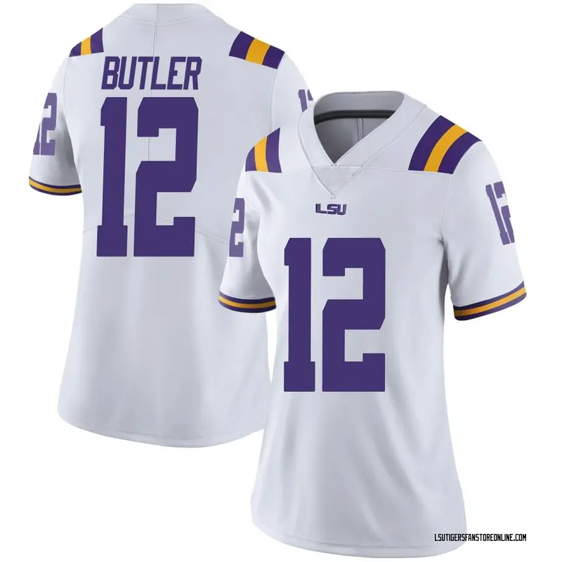 Limited Women's Jimari Butler LSU Tigers White Football College Jersey