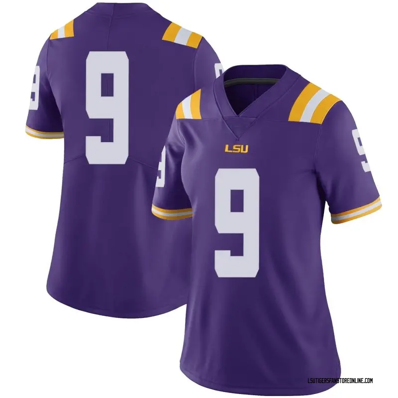 Limited Women's Joe Burrow LSU Tigers Purple Football College Jersey