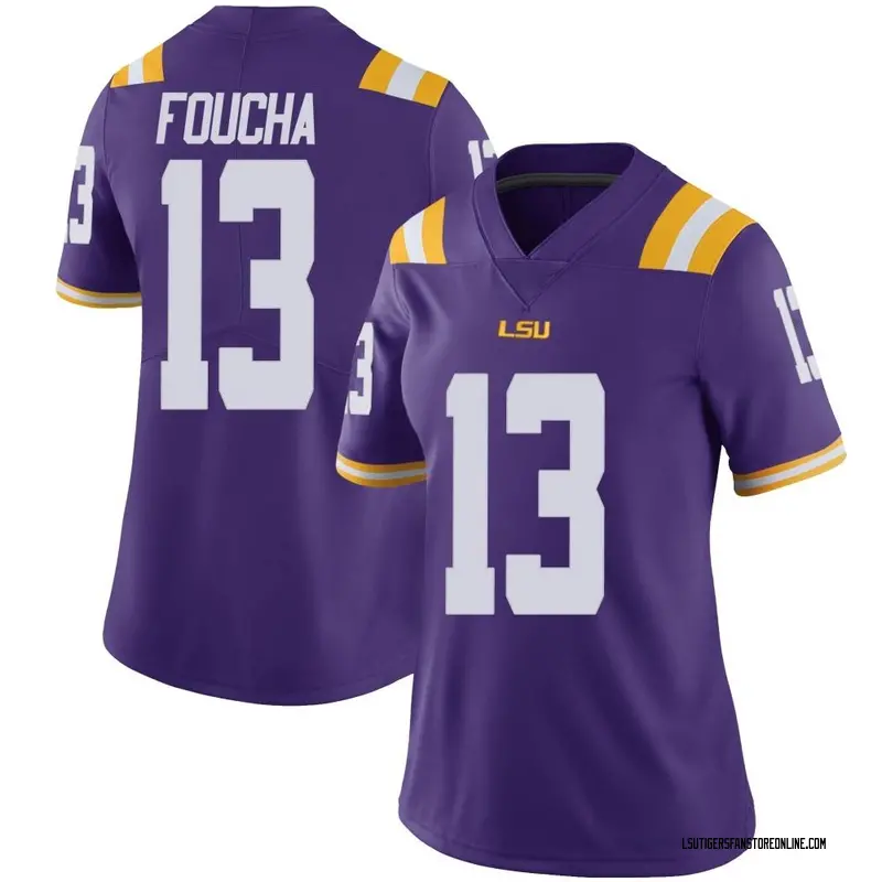 Limited Women's Joe Foucha LSU Tigers Purple Vapor Untouchable Football College Jersey