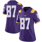 Limited Women's Joey August LSU Tigers Purple Football College Jersey